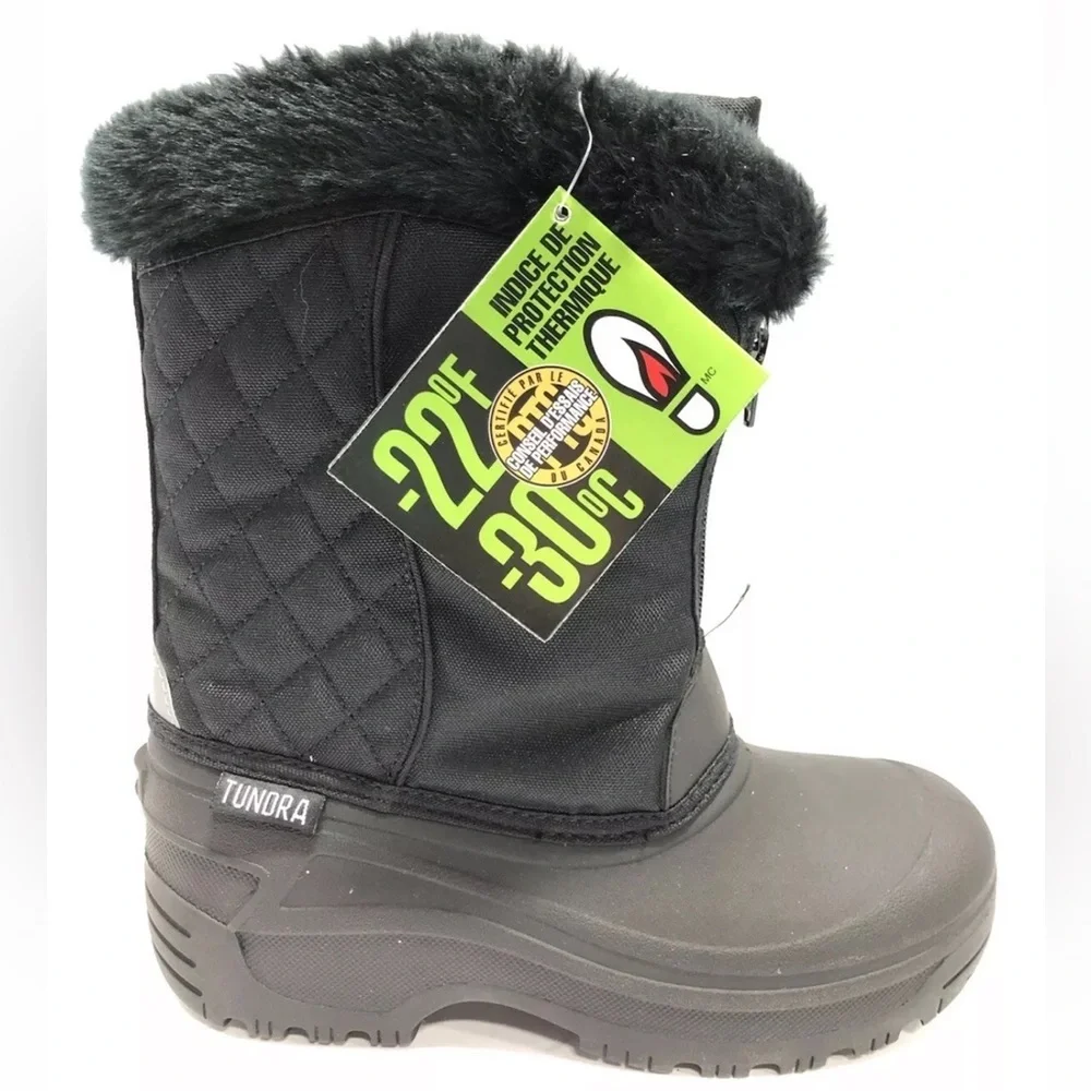 Tundra Women’s Portland Black Winter Boots, Size 8 M.